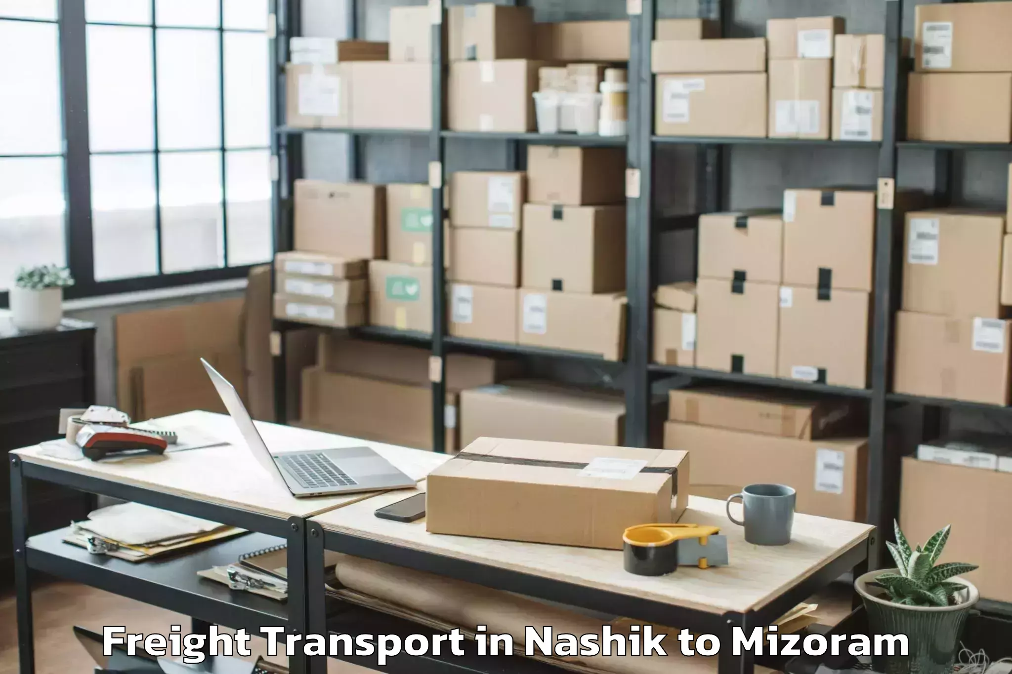 Book Nashik to Khawzawl Freight Transport